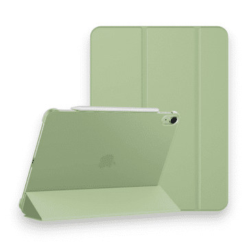 Infostyle Preklopna torbica "Translucent" za tablični računalnik Apple iPad Air 4/5/6 (2020/2022/2024) 10.9" Zelena / PC + mikrovlakna