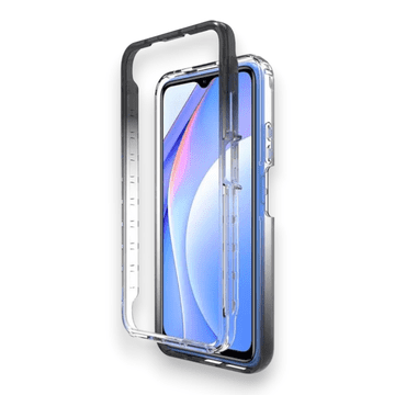 Infostyle Silikonski ovitek "Gradient Shockproof " za Google Pixel 7a Črna / PC + TPU silikon