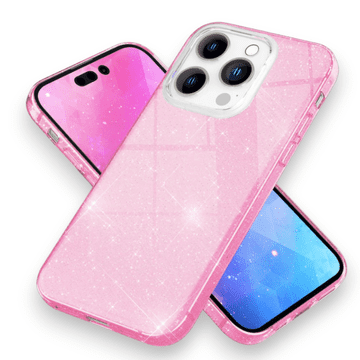 Infostyle Ovitek "Bling Glitter Nalia" za iPhone 15 Pro Max Roza / TPU silikon