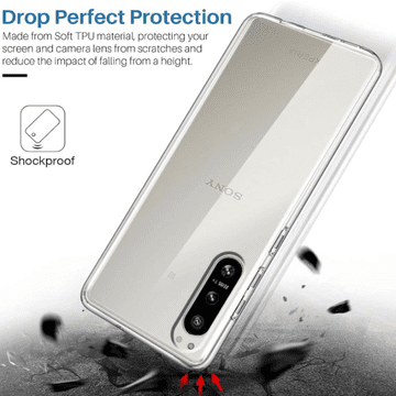 Infostyle Silikonski ovitek "LYZXMY Protective" za Sony Xperia 5 IV (6.1") Prozorna / TPU silikon