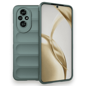 Infostyle Silikonski ovitek "Valovi" za Honor 200 Temno zelena / TPU silikon
