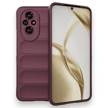 Infostyle Silikonski ovitek "Valovi" za Honor 200 Temno rdeča / TPU silikon