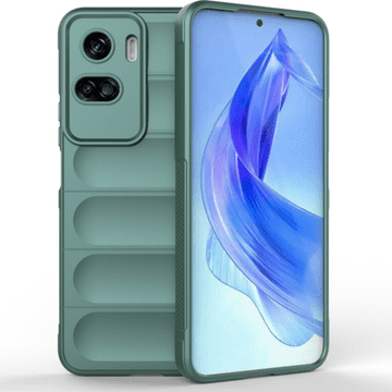 Infostyle Silikonski ovitek "Valovi" za Honor 90 Lite Temno zelena / TPU silikon