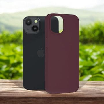 Infostyle Silikonski ovitek "Dark Green/Plum" za iPhone 14 Pro Max Vijolična / TPU silikon
