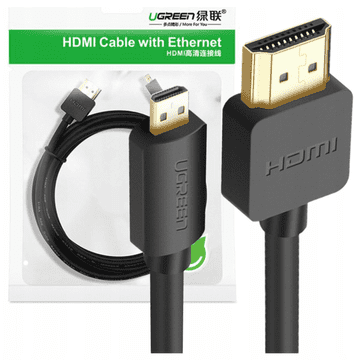 Ugreen KABEL MICRO HDMI - HDMI UGREEN HD127 4K 3D 1.5M (CZARNY)