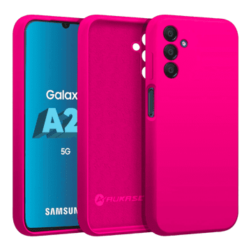 Infostyle Silikonski ovitek "AUKASE" za Samsung Galaxy A25 Živo roza / PC + TPU silikon