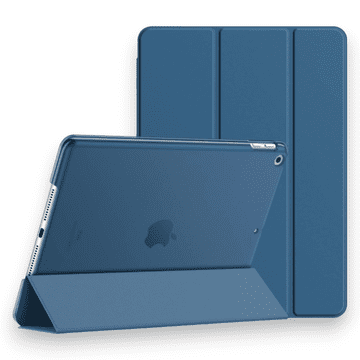 Infostyle Preklopna torbica "Translucent" za tablični računalnik Apple iPad 9/8/7 (2021/2020/2019) 10.2" Temno modra / PC + mikrovlakna