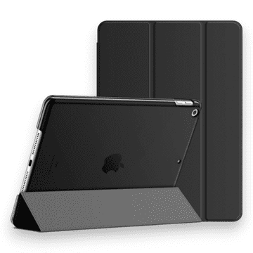 Infostyle Preklopna torbica "Translucent" za tablični računalnik Apple iPad 9/8/7 (2021/2020/2019) 10.2" Črna / PC + mikrovlakna