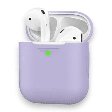 Infostyle Silikonski ovitek za slušalke "Skin" za AirPods 2/1 (2019) Pastelno vijolična