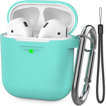 Infostyle Silikonski ovitek za slušalke "Skin" za AirPods 2/1 (2019) Svetlo zelena