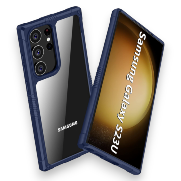 Infostyle Ovitek "Quikbee Airbag" za Samsung Galaxy S23 Ultra Temno modra / PC + TPU silikon