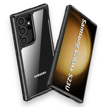 Infostyle Ovitek "Quikbee Airbag" za Samsung Galaxy S23 Ultra Črna / PC + TPU silikon