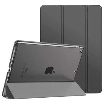 Infostyle Preklopna torbica za tablični računalnik Apple iPad 9/8/7 (2021/2020/2019) 10.2" Siva / Umetno usnje + polikarbonat