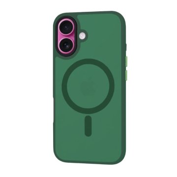 Infostyle Ovitek za telefon "HaloFrost Magsafe" iPhone 16 Plus Temno zelena