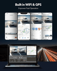 REDTIGER F9 - 4K Dual Mini Dash Cam – avto kamera z GPS in Wi-Fi