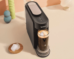 NESPRESSO Vertuo Up Black kavni aparat, 1,4 L, črni