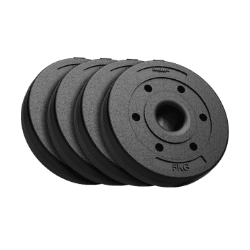 Rebel Komplet bitumenskih olimpijskih uteži 4x5kg, luknja 51mm za palice