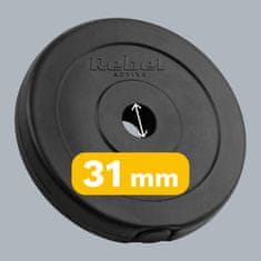 Rebel Bitumenski komplet za obtežitev 4x2,5 kg 10 kg luknja 31 mm klasična plošča