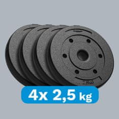 Rebel Komplet bitumenskih obtežilnih plošč 4 x 2,5 kg 10 kg 31 mm