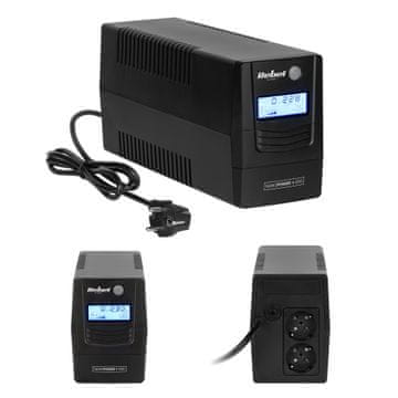 Rebel UPS Plus 650VA/360W LCD USB RJ45 zasilni napajalnik za računalnik