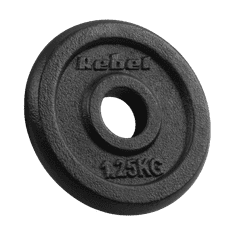 Rebel Komplet uteži iz litega železa 4x1,25 kg, luknja 5 kg, 31 mm, klasična plošča