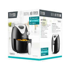 slomart Teesa Digital Air Fryer FRIT0018, 1.8L, 1200W, črna