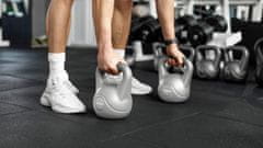 Rebel Utežna žoga za kettlebell 4 kg, siva, za vadbo ABS