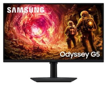 shumee Monitor SAMSUNG Odyssey G5 LS27FG502EUXEN 27 QHD IPS 1ms 180Hz FreeSync G-Sync Črna