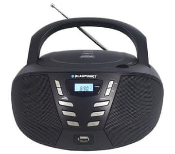 Blaupunkt BLAUPUNKT BB7BK prenosni radio FM CD LCD zaslon črne barve