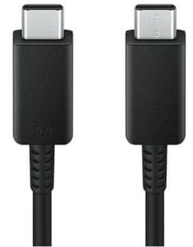 shumee SAMSUNG EP-DX510JBEGEU Kabel tip C - 5A 1,8 m črne barve