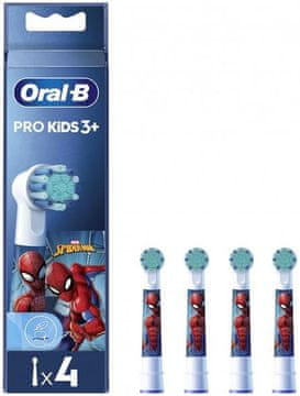 shumee Glave zobne ščetke ORAL-B EB10S-4 SPIDERMAN Kids večbarvne 4 kosi.