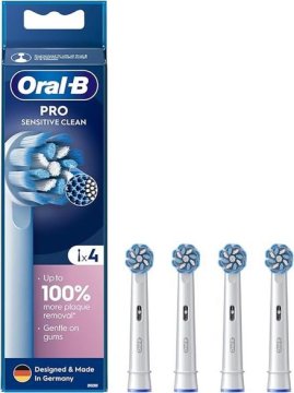 shumee Glave zobne ščetke za ORAL-B SENSITIVE EB60X-4 bele