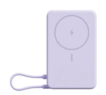 shumee XIAOMI Magnetna prenosna baterija 10000 mAh Vijolična