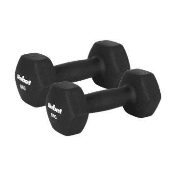 Rebel HEX 2x6kg neoprenske uteži iz litega železa za trening Rebel Fitness