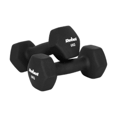Rebel Litoželezne neoprenske uteži HEX 2x6kg za vadbo fitnesa