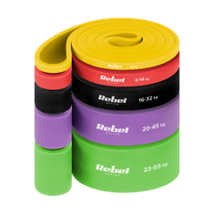 Rebel Komplet 5 vadbenih trakov Power Band, trakovi za vadbo v fitnesu, Rebel