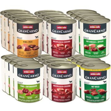 Animonda ANIMONDA GranCarno Adult MIX 5 OKUSI - mokra hrana za pse - 30 x 800 g
