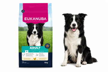 Eukanuba Eukanuba suha hrana za pse srednjih pasem s piščancem 15 kg za odrasle pse