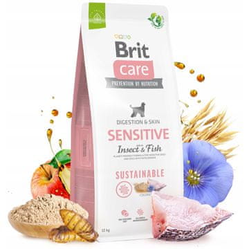 Brit Brit Care Sustainable Sensitive Insect Fish suha hrana za pse 12 kg
