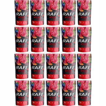 DOLINA NOTECI Rafi pasja hrana z borovnicami in govedino 20 x 500 g