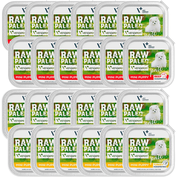 VetExpert VetExpert Raw Paleo mešanica okusov pašteta Mini Puppy 24x150g