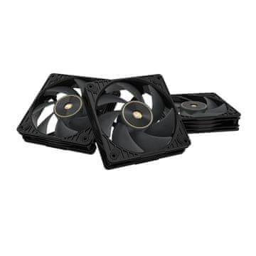 shumee ASUS PROART PF120 VENTILATOR PWM ČRNEGA 3-V-1 VENTILATORJA