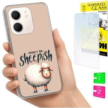 shumee Ovitek za Oppo A5X FOTO zadnji ovitek ovca + 9H STEKLO