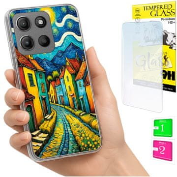 shumee Ovitek za Motorola Moto G15 FOTO zadnja stran ART + STEKLO