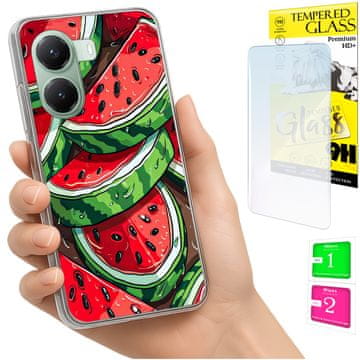shumee Ovitek za Xiaomi Poco X7 Pro 5G FOTO ovitek lubenica + 9H steklo