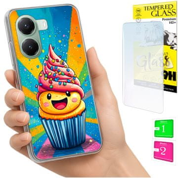 shumee Ovitek za Xiaomi Poco X7 Pro 5G FOTO torta + 9H steklo