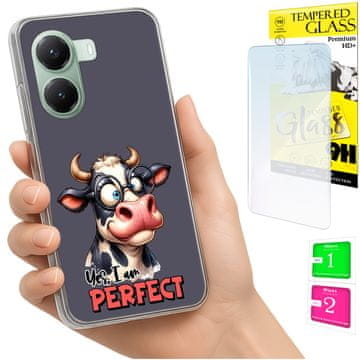 shumee Ovitek za Xiaomi Poco X7 Pro 5G FOTO ovitek slon + 9H steklo