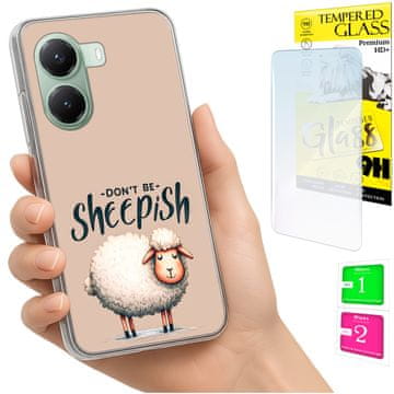 shumee Ovitek za Xiaomi Poco X7 Pro 5G FOTO ovitek ovca + 9H steklo