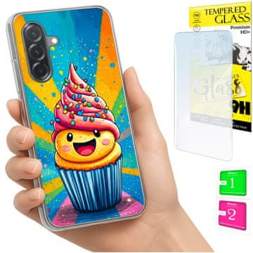 shumee Ovitek za Samsung Galaxy A36 / A56 FOTO ovitek iz torte in stekla 9H