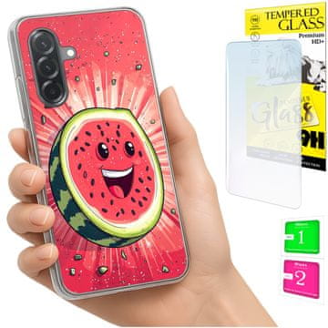 shumee Ovitek za Samsung Galaxy A36 / A56 FOTO ovitek lubenica STEKLO 9H